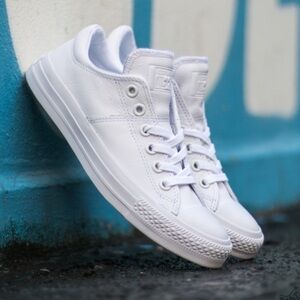 Converse Chuck Taylor All Star Madison Low Top White Leather Sneakers